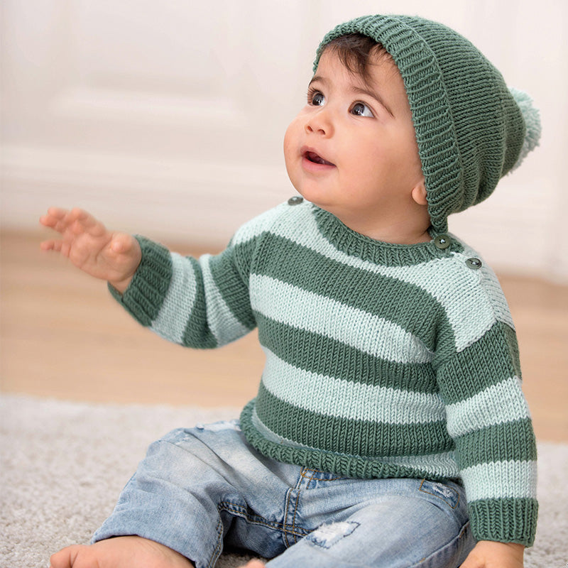Kinderpullover mit Mütze "Cool Wool" 763113