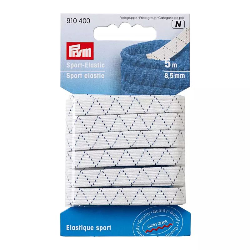 Sport-Elastic 8,5 mm weiß