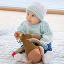 Babypullover, Mützchen und Söckchen "Baby Uni" GR5036